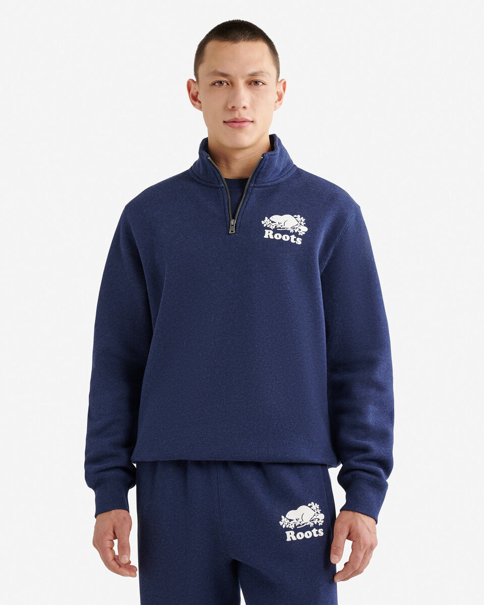 Chandail &agrave; col &agrave; demi-glissi&egrave;re original en coton bio