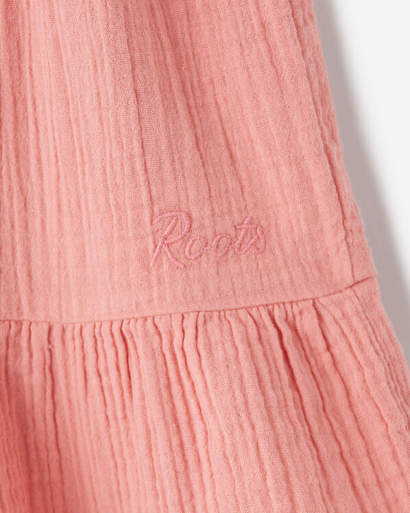 Girls Crinkle Tiered Dress