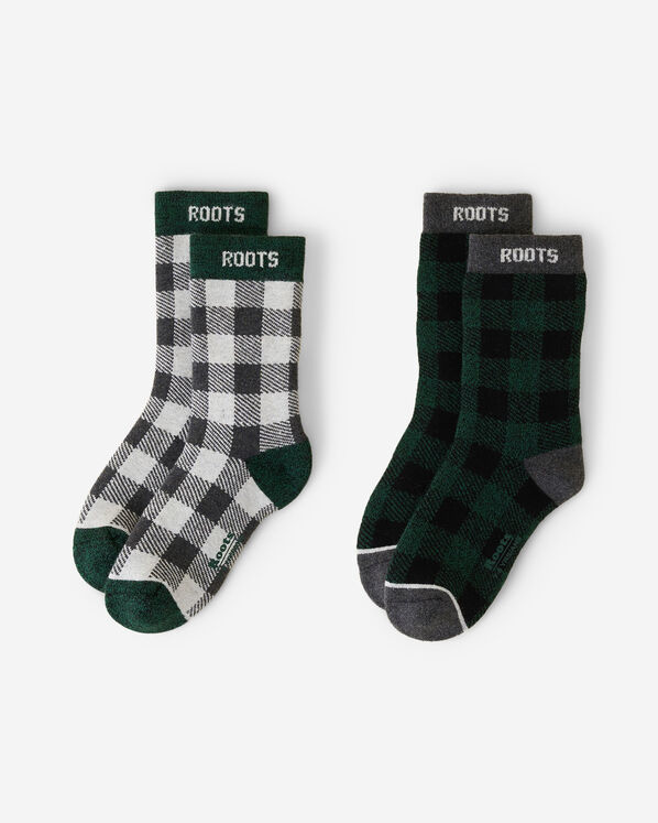 2 paires de chaussettes à carreaux Park pour enfants