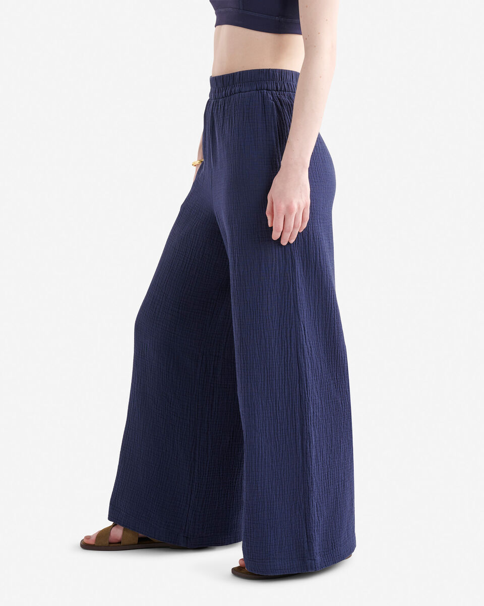 Isla Cotton Gauze Wide Leg Pant