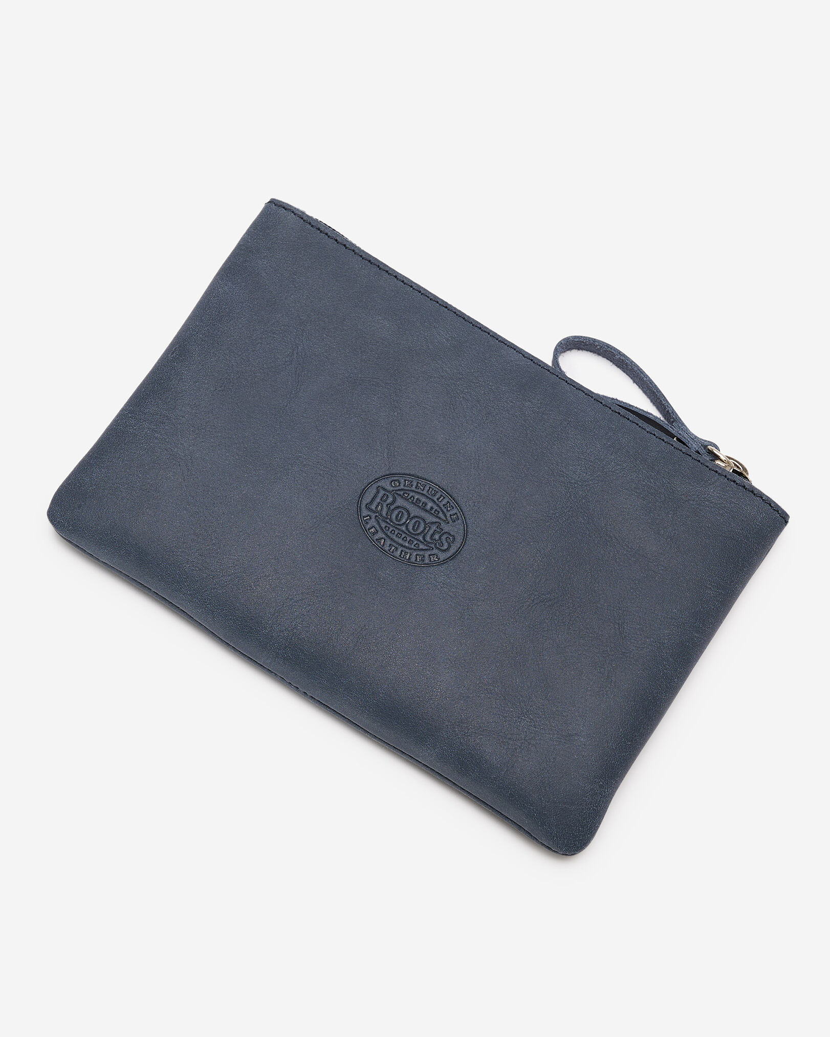 Grande pochette à glissière en cuir Tribe