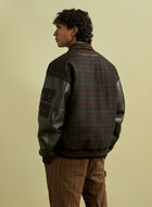 Moon Plaid Varsity Jacket