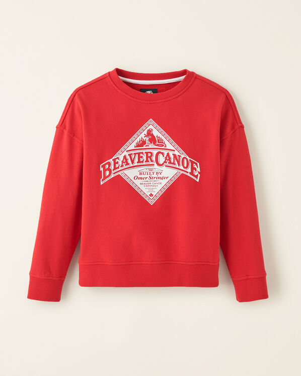 Kids Beaver Canoe Relaxed Crew Sweatshirt