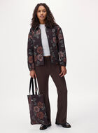Floral Jacquard Tote
