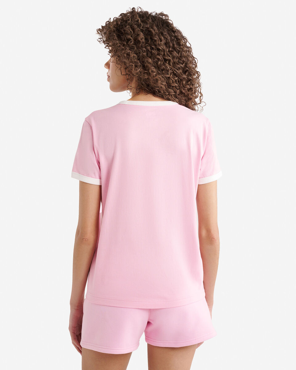 T-shirt &agrave; bordures contrastantes en coton bio Cooper pour femme