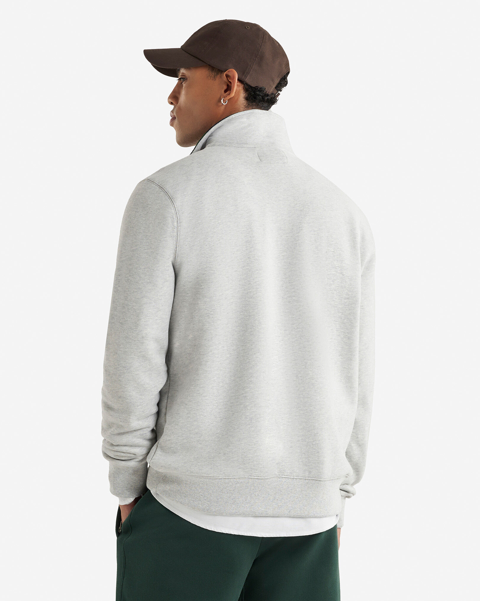 Plaid Applique Half Zip | Roots