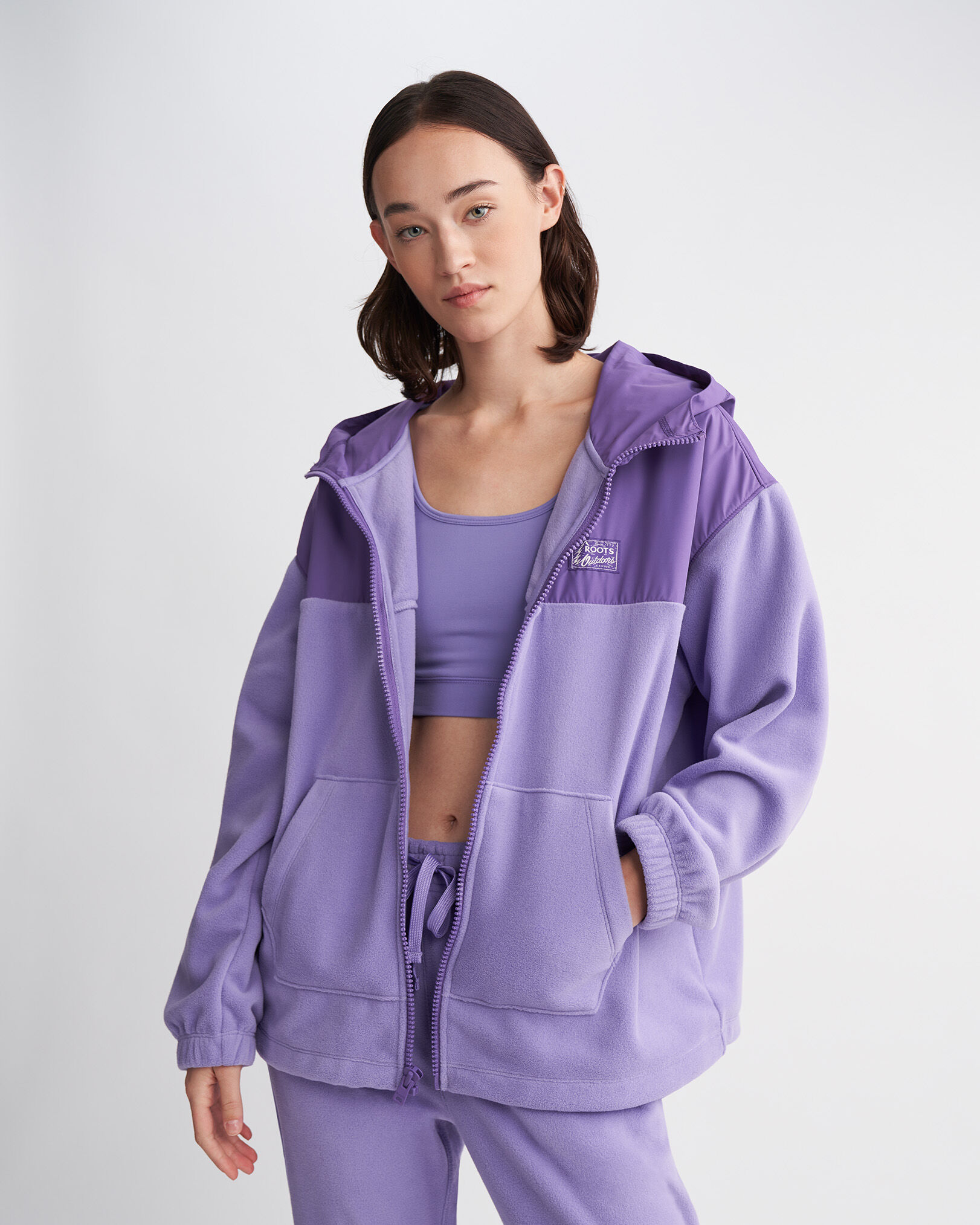 Womens Polartec® Full Zip Jacket | Roots US