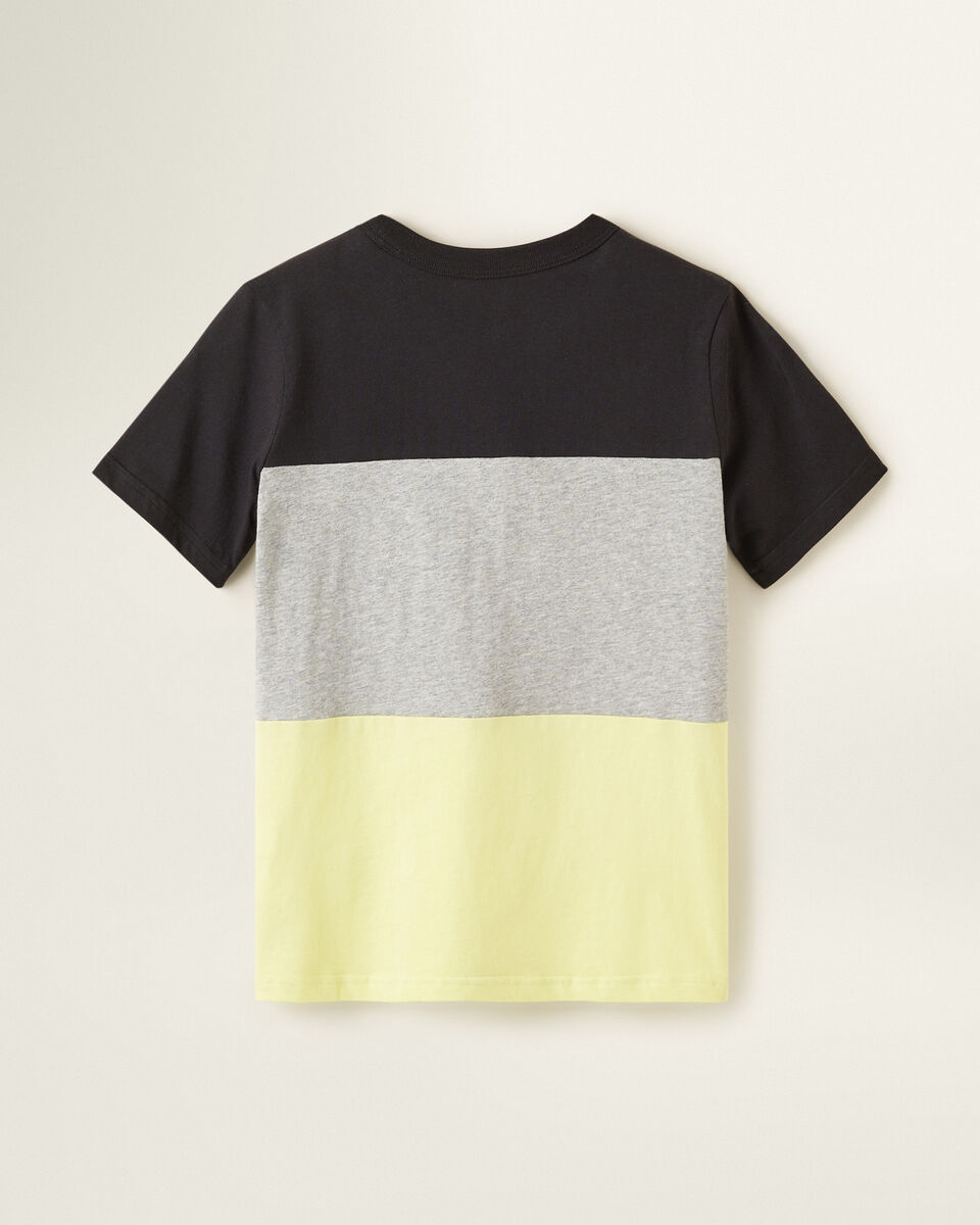 Roots Boys Cooper Colour Block T-Shirt. 4