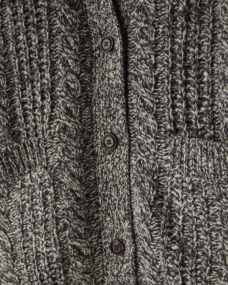 Cardigan à torsades Cabane