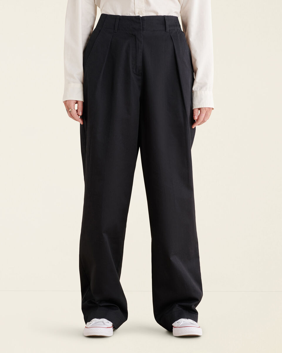 Pantalon à plis