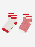 2 paires de socquettes en coton Cabane pour adultes 