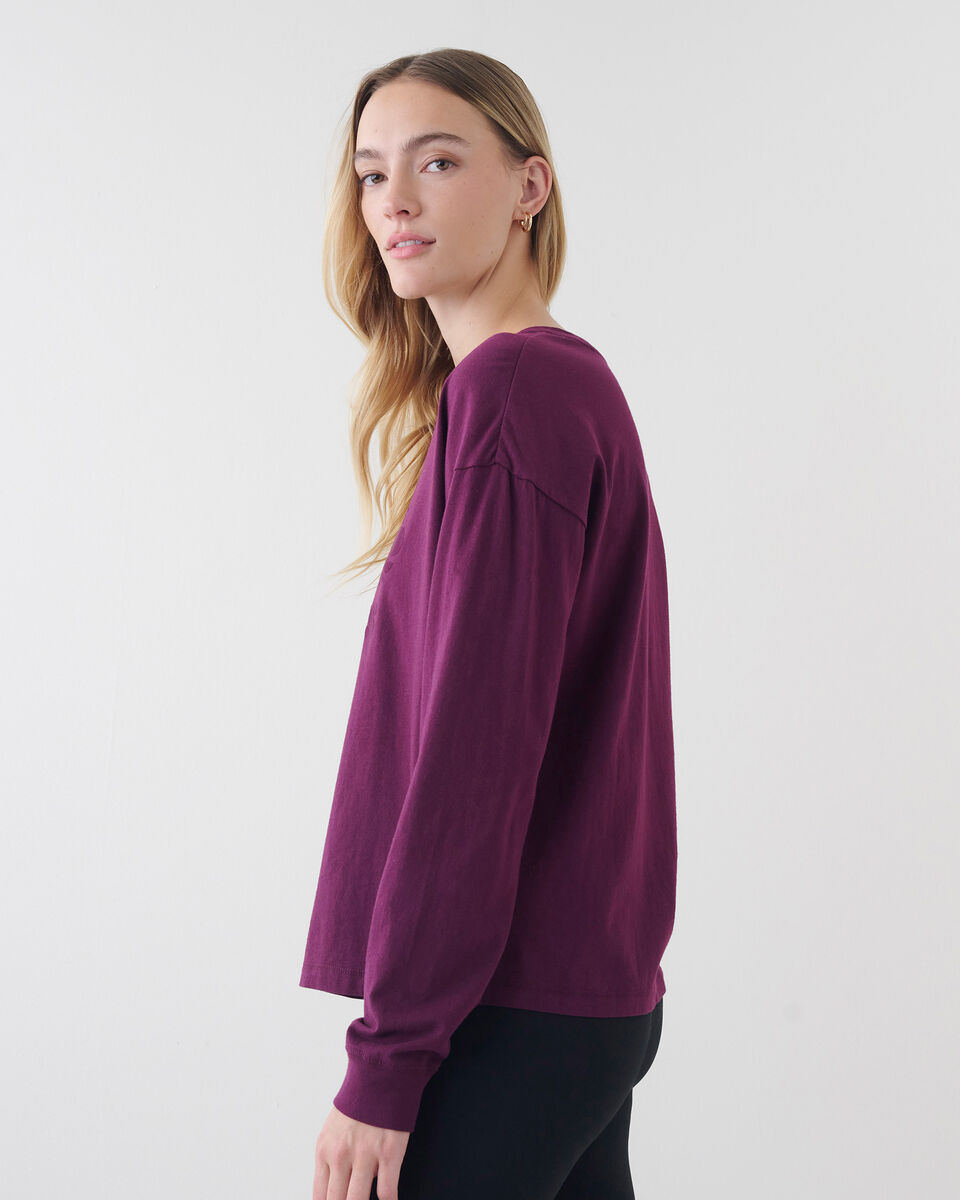 Womens Organic Cooper Beaver Long Sleeve T-shirt