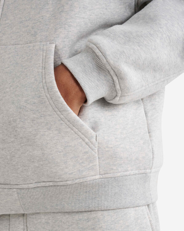 Chandail &agrave; capuchon temp&ecirc;te et glissi&egrave;re en molleton Nuage