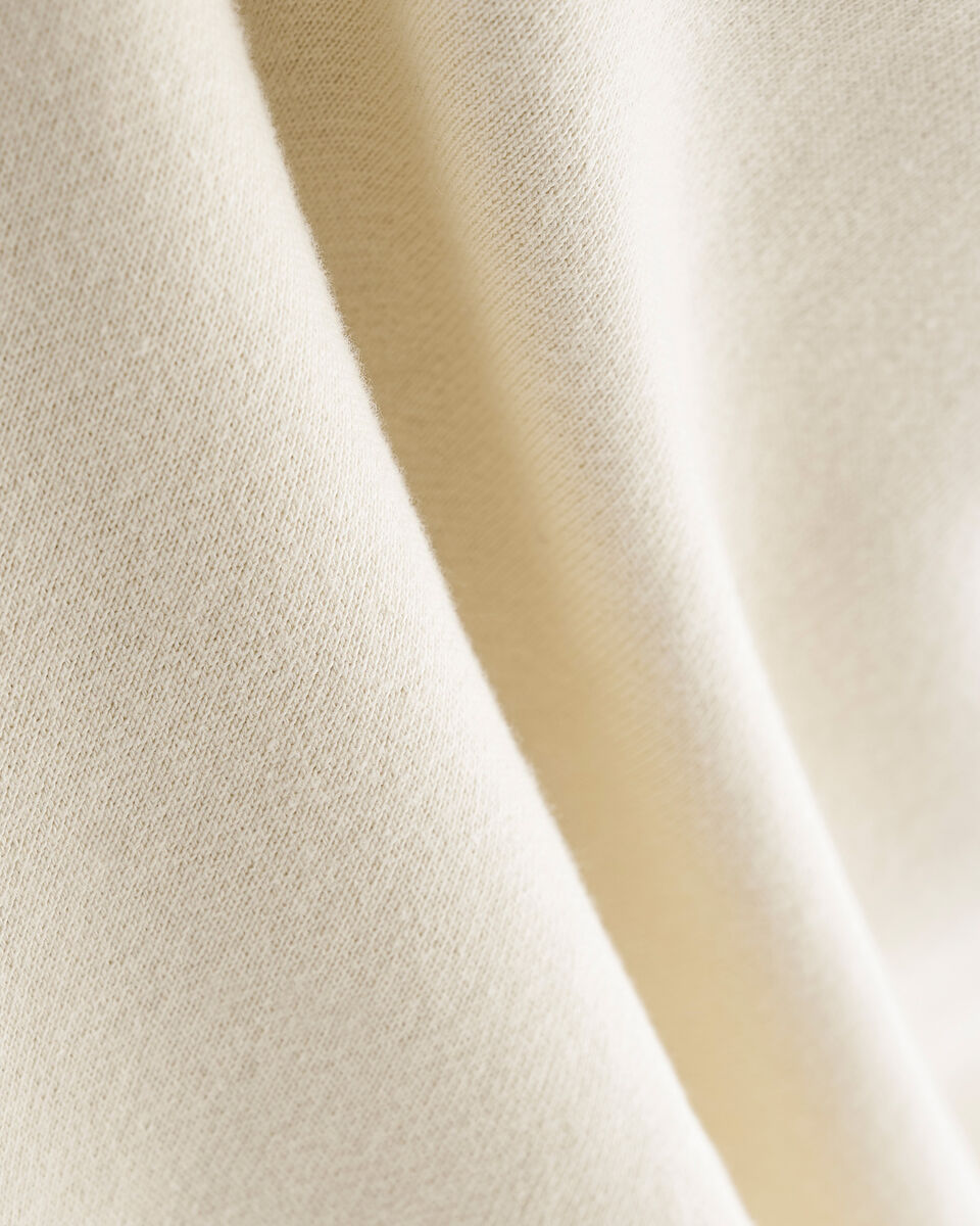Chandail original décontracté à capuchon et glissière en coton bio