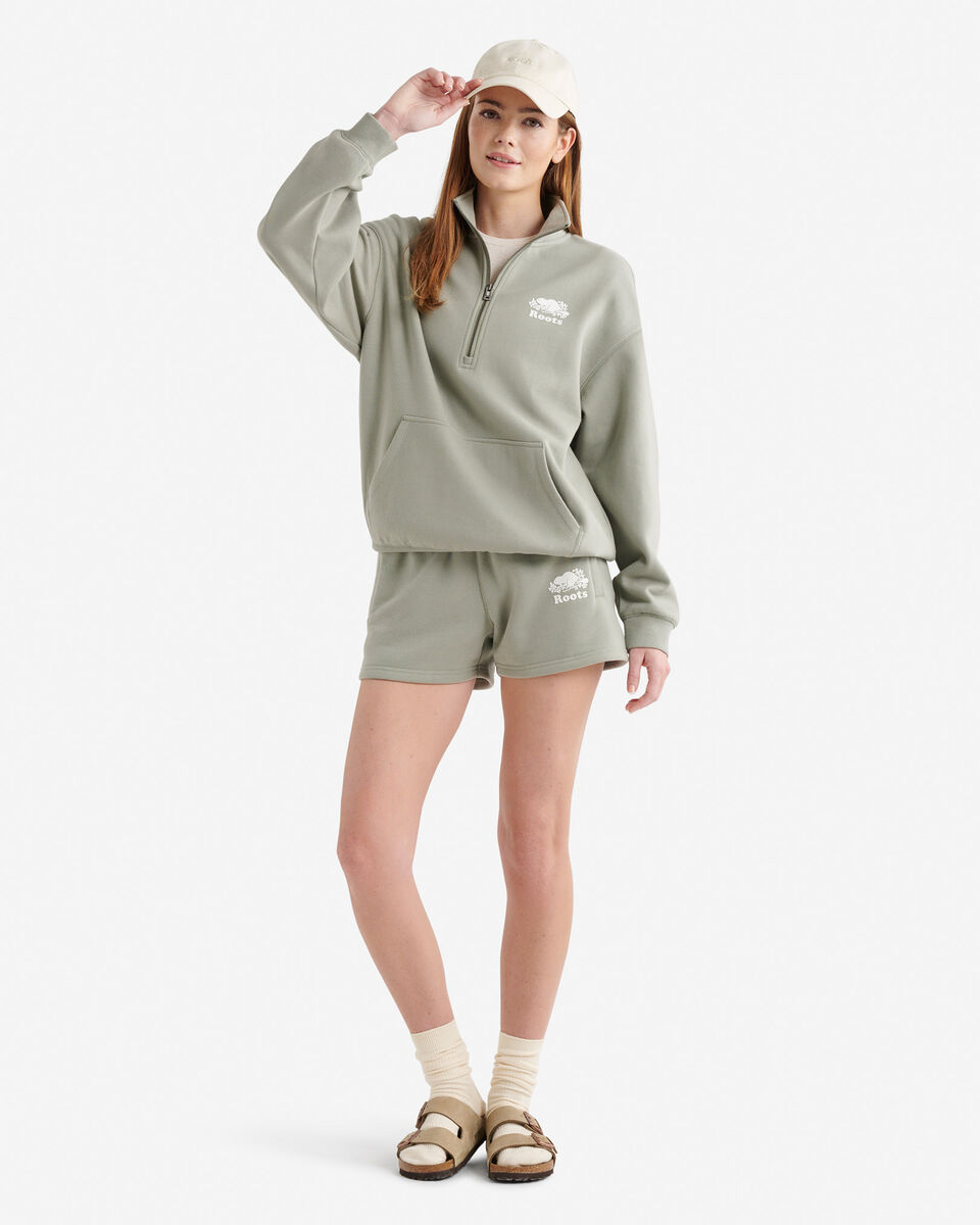 Organic Cooper Relaxed Half Zip Stein