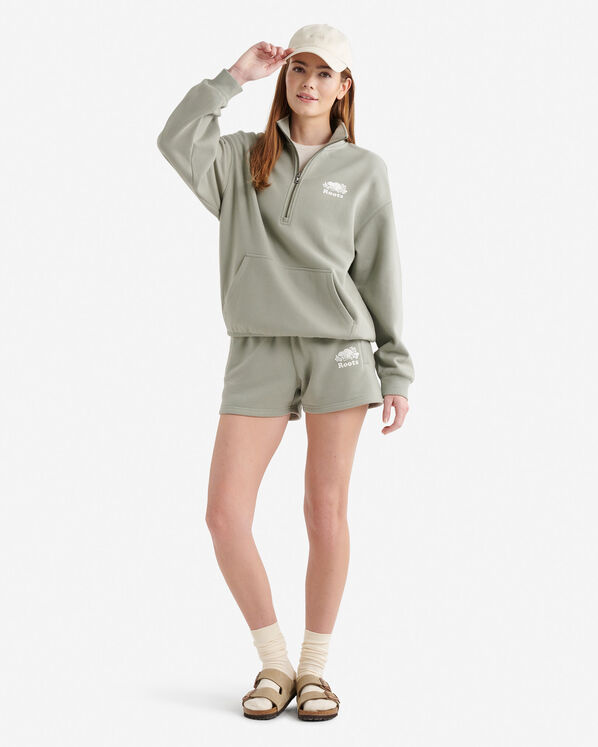 Organic Cooper Relaxed Half Zip Stein