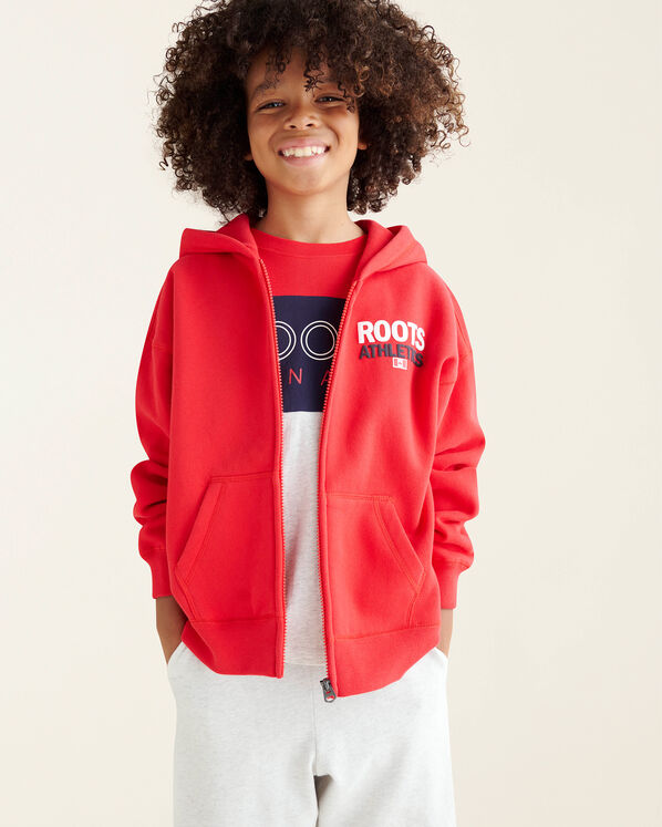 Chandail à capuchon à glissière Roots Athletics pour enfants