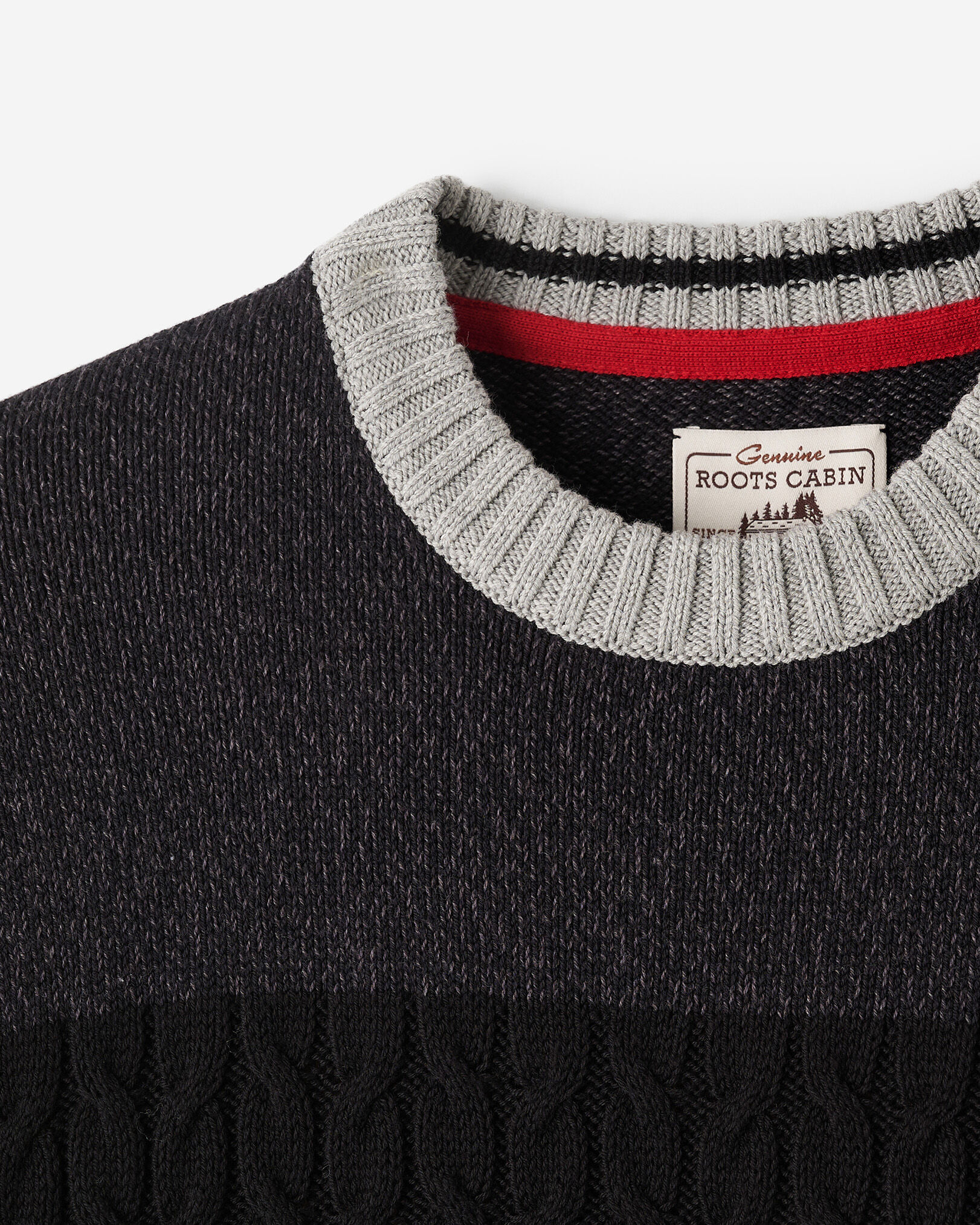 Cabin Relaxed Striped Crew Sweater