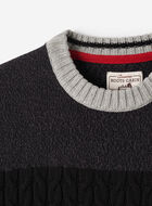 Cabin Relaxed Striped Crew Sweater