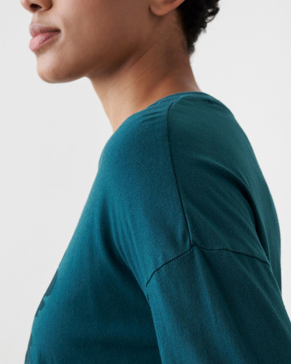 T-shirt à manches longues Cooper le castor en coton bio pour femme