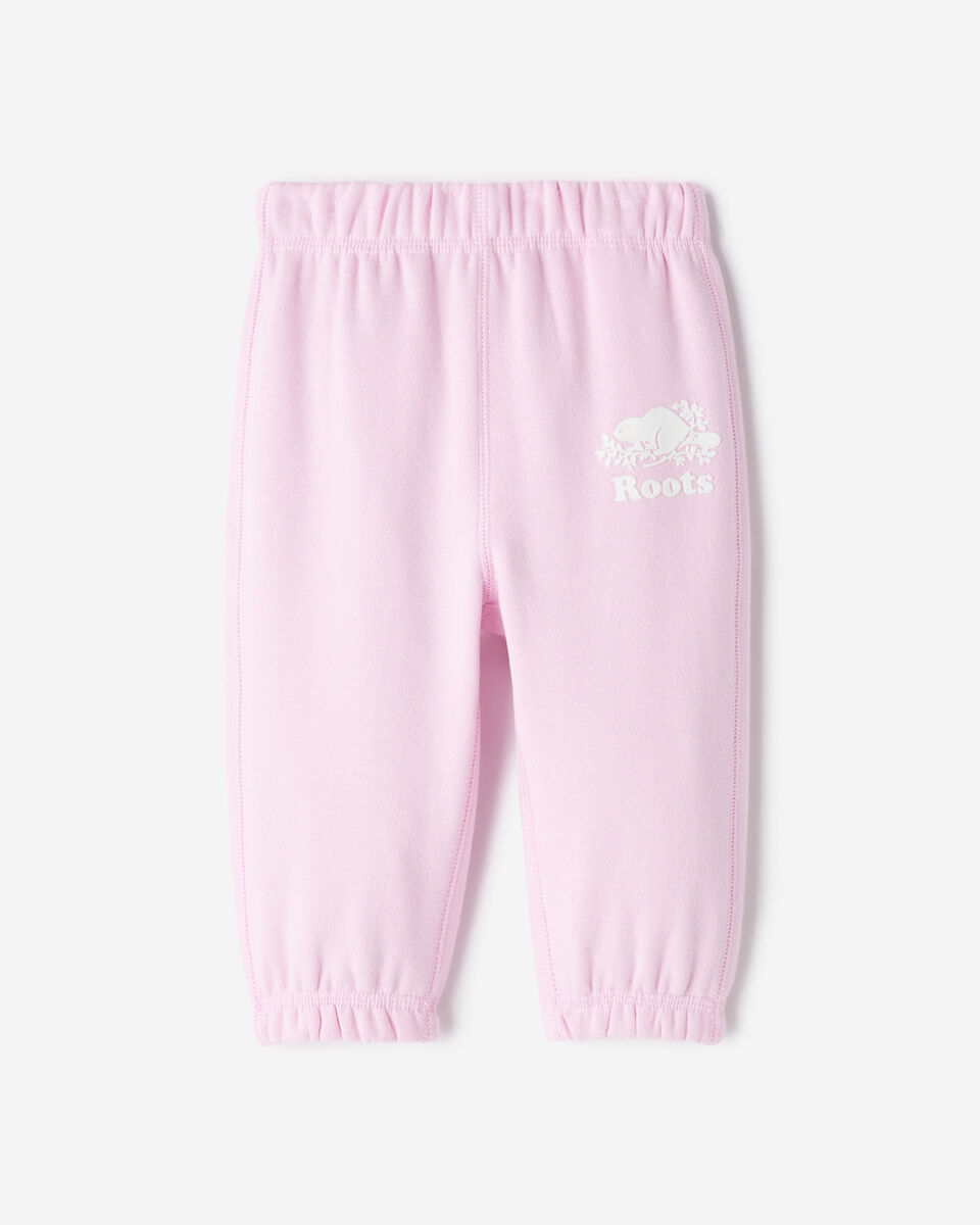 Pantalon original en molleton de coton bio Roots pour bébés