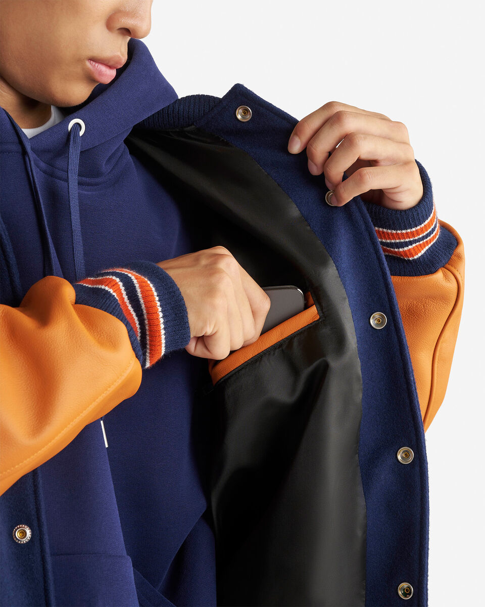 Blouson universitaire rétro pour homme