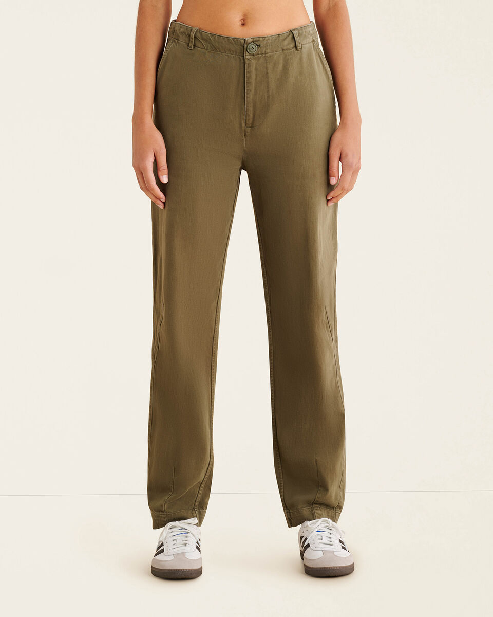 Soft Twill Barrel Pant