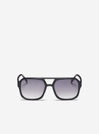 Womens Plastic Square Aviator Sunglasses