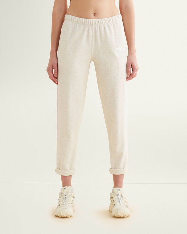Pantalon en molleton à ourlet simple en coton bio