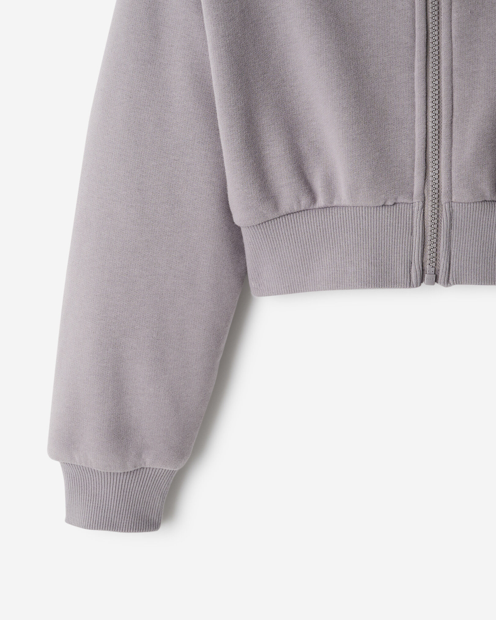 Girls Summer Cloud Cropped Bubble Full Zip Hoodie