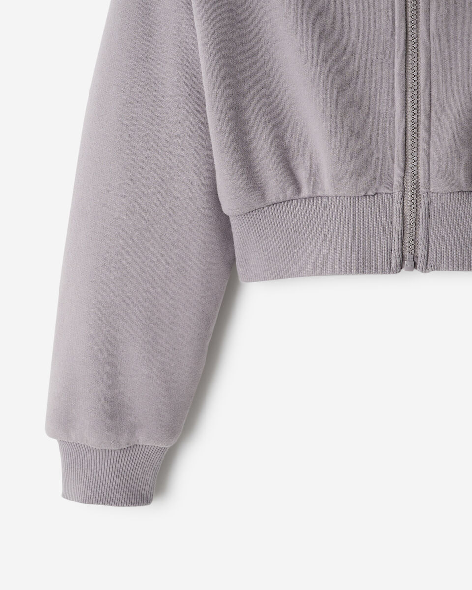 Girls Summer Cloud Cropped Bubble Full Zip Hoodie