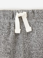 Pantalon ajusté à cheville côtelée en molleton de coton bio pour tout-petits