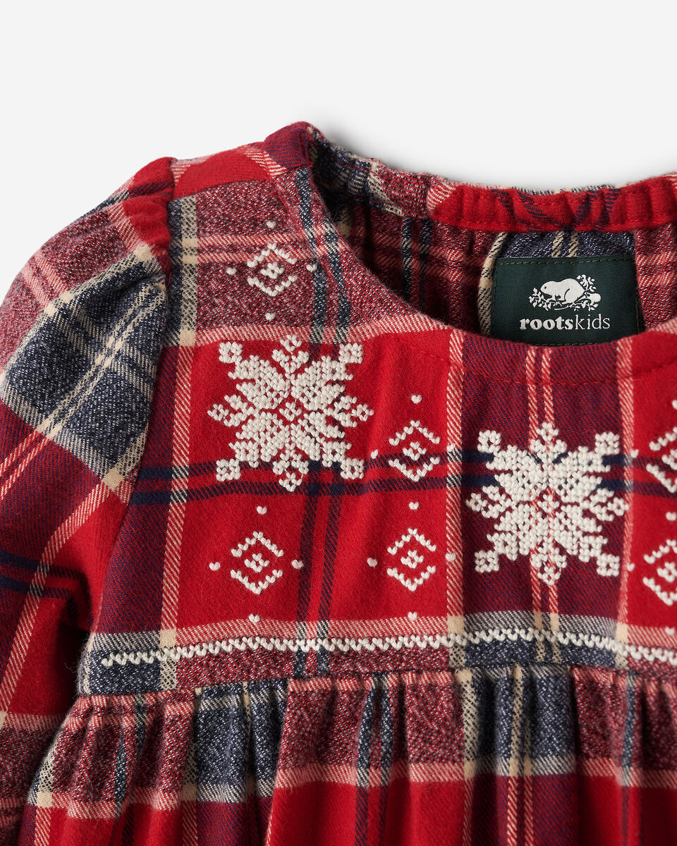 Toddler Girls Plaid Tidings Dress