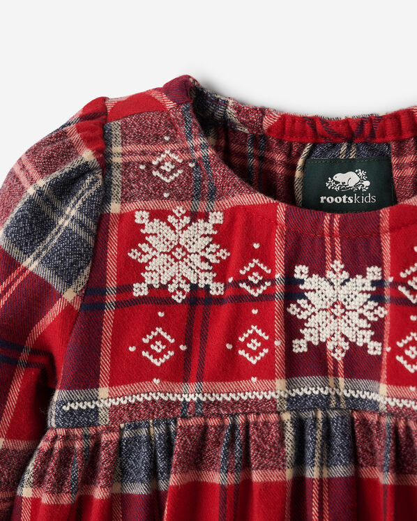 Toddler Girls Plaid Tidings Dress Toddler Girls Plaid Tidings Dress