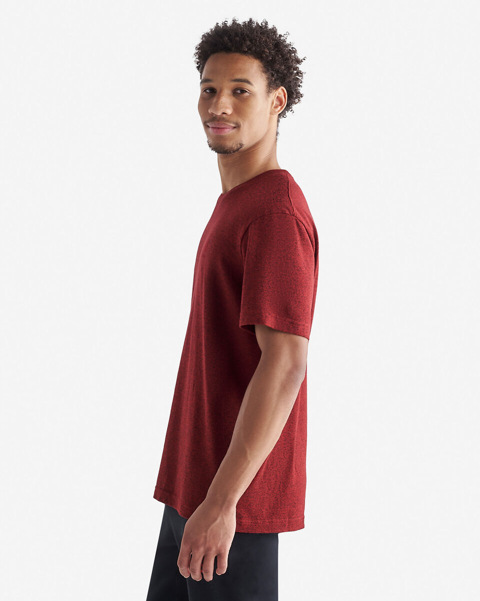 T-shirt poivré en coton bio pour hommes