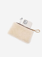 Shearling Medium Zip Pouch