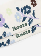 Adult Floral Print Quarter Sock