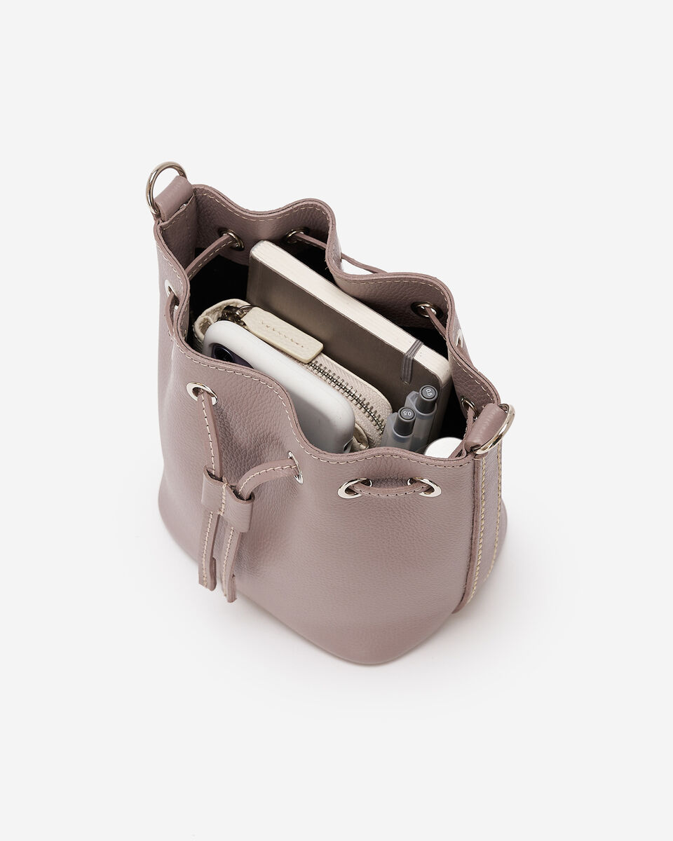 Mini sac seau 2.0 en cuir Cervino