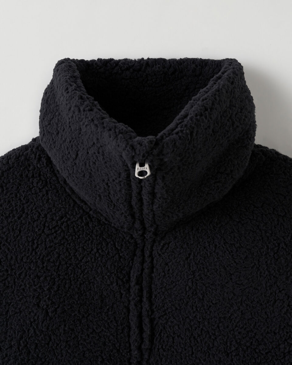 Girls Sherpa Zip Cardigan