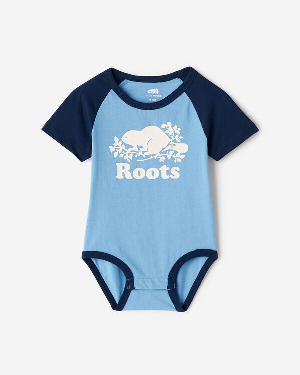 Combinaison style baseball Cooper en coton bio pour bébés
