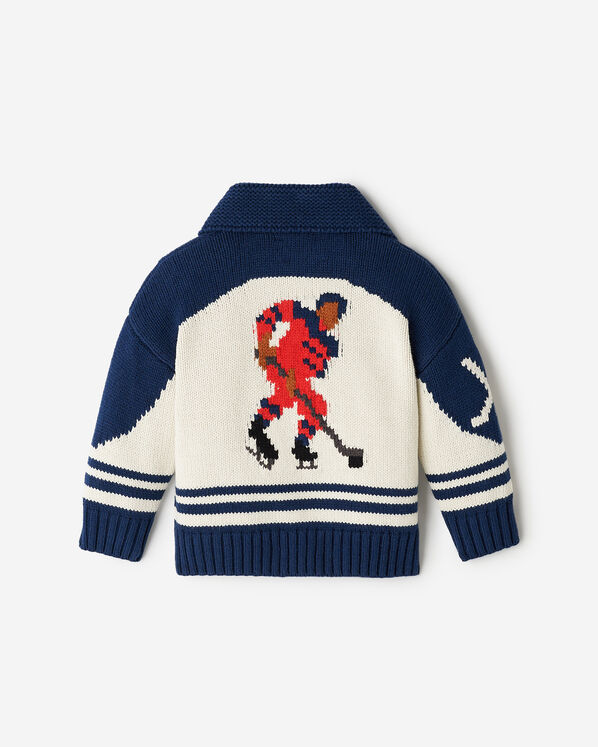 Baby Hockey Shawl Cardigan