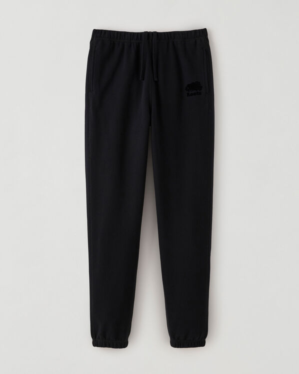 Pantalon en molleton de coton bio à taille haute Cooper