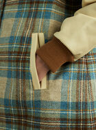 Moon Plaid A-Line Varsity Jacket
