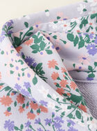 Chandail à capuchon et glissière motif floral pour tout-petits