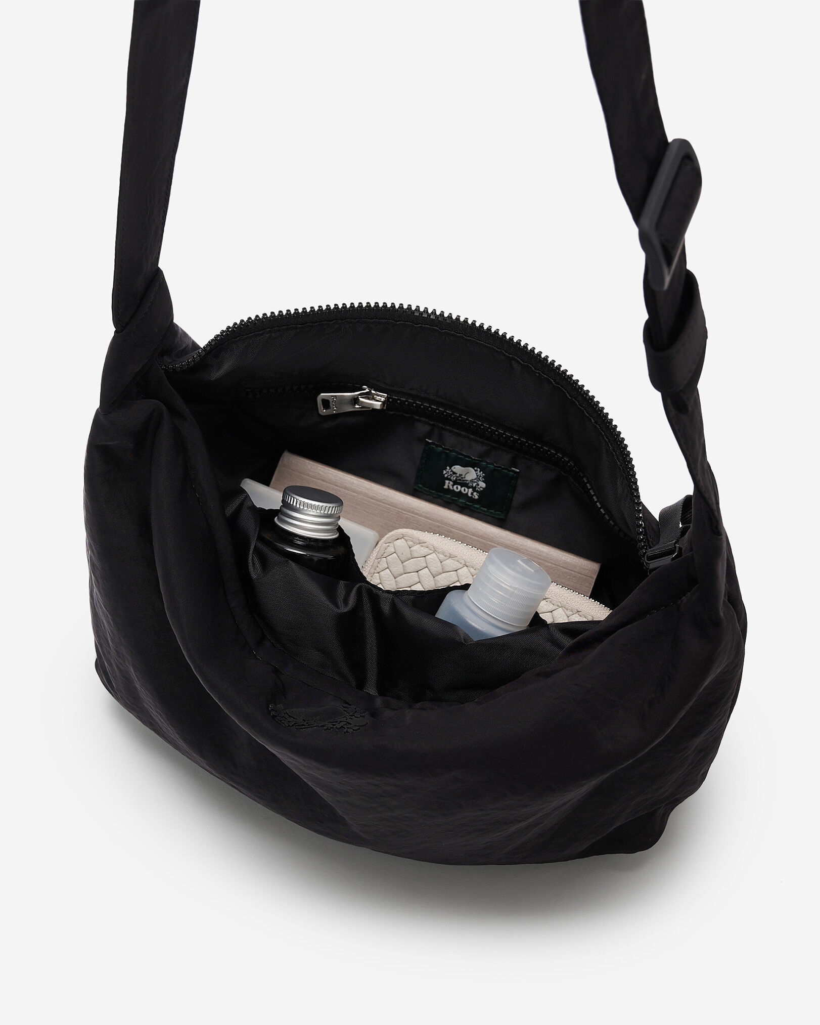 Nylon Medium Crescent Bag