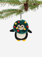 Wreath Penguin Ornament