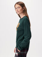 Womens Festive Cooper Long Sleeve T-Shirt