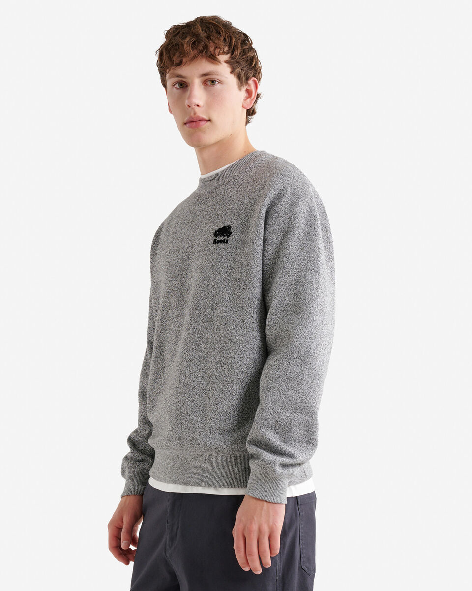 Chandail à col rond original décontracté en molleton de coton bio