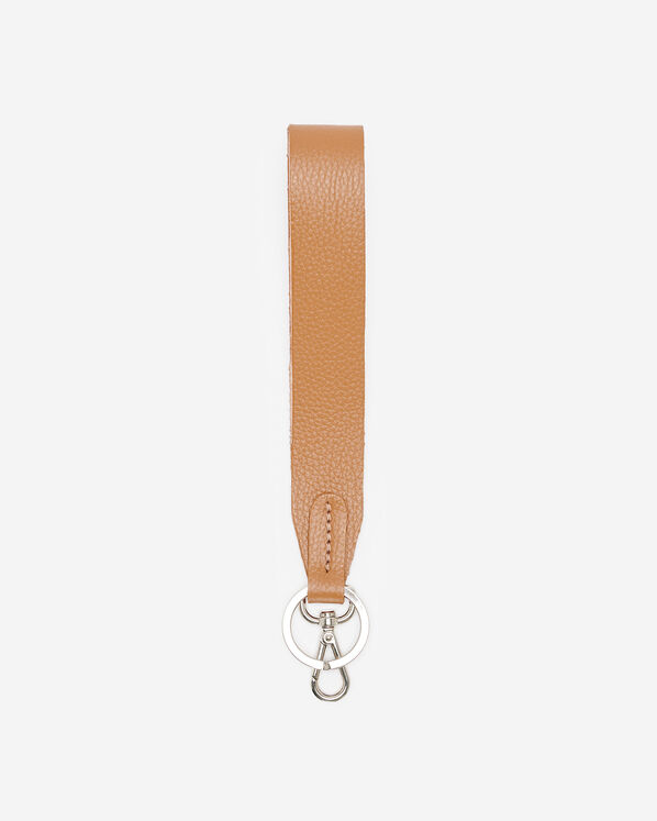 Porte-clés large muni d’une dragonne en cuir Cervino