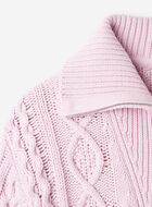 Cable Knit Quarter Zip Sweater